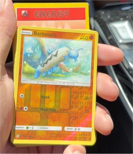 2017 Pokemon Guardians Rising #70 Barboach — front
