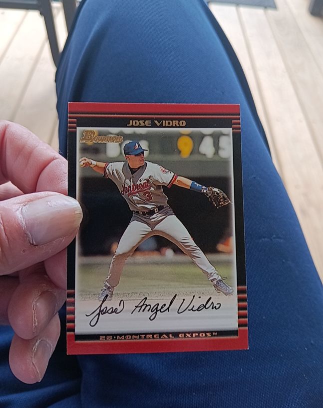 2002 Bowman #99 Jose Vidro Montreal Expos — front