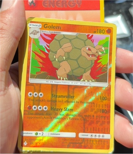 2019 Pokémon SM Unbroken Bonds #89 Golem — front