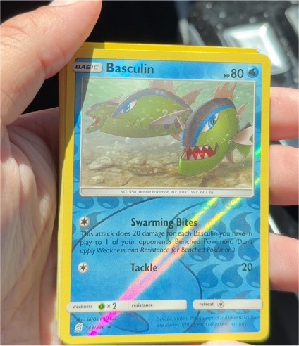 2019 Pokémon Unified Minds #43 Basculin — front