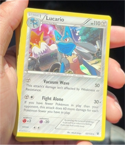 2016 Pokémon XY Fates Collide #63 Lucario — front