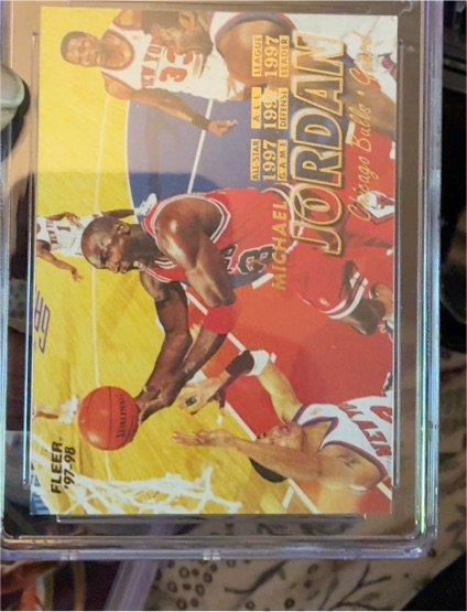 1997 Fleer #23 Michael Jordan — front