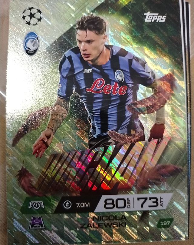 2026 Topps UCC Match Attax Extra #197 Nicola Zalewski — front