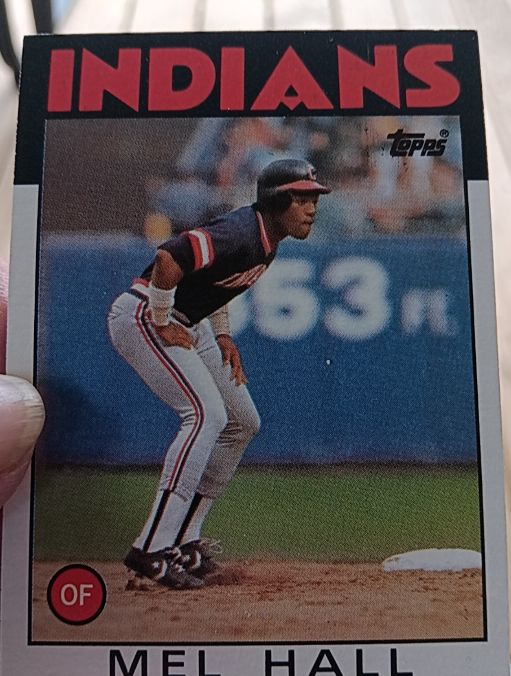 1986 Topps #647 Mel Hall — front