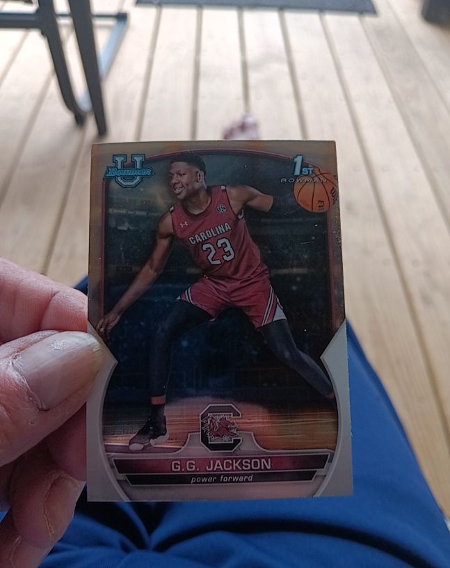 2022-23 Bowman University Chrome #34 G.G. Jackson — front