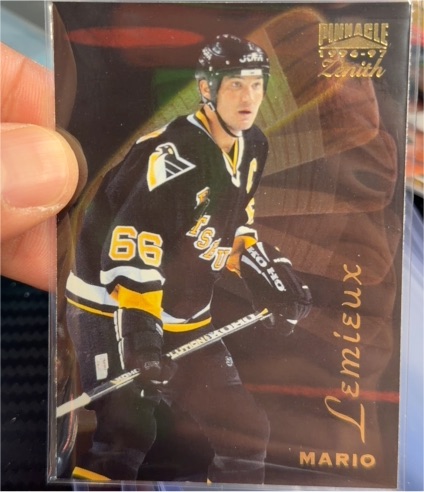 1996-97 Pinnacle Zenith #114 Mario Lemieux — front