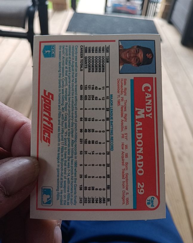 1986 Topps Traded #69T Candy Maldonado — front
