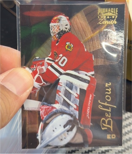 1996-97 Pinnacle Zenith #25 Ed Belfour — front