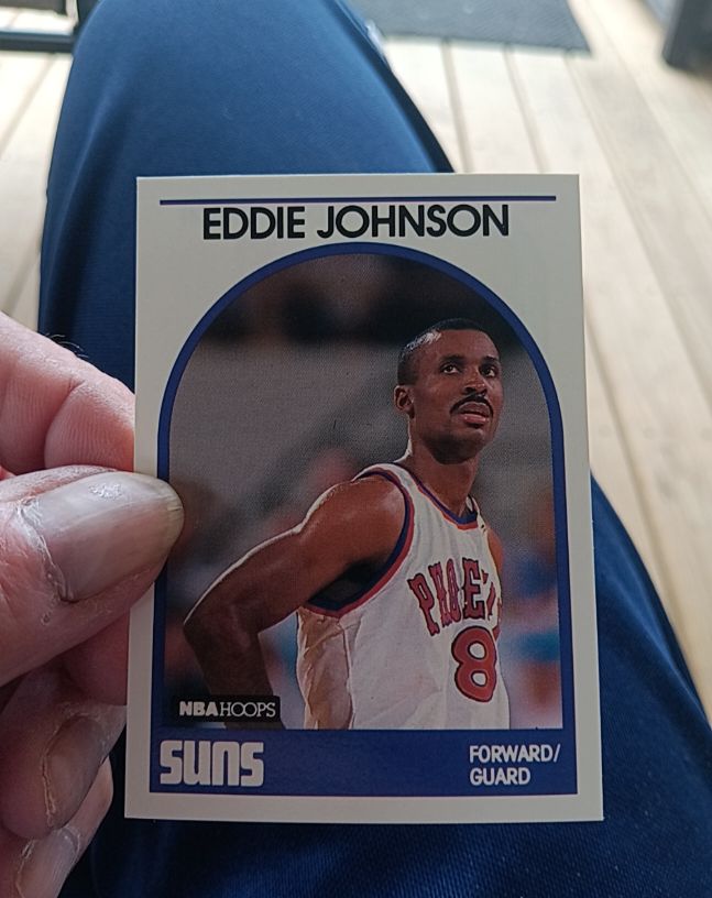 1989-90 NBA Hoops #195 Eddie Johnson — front