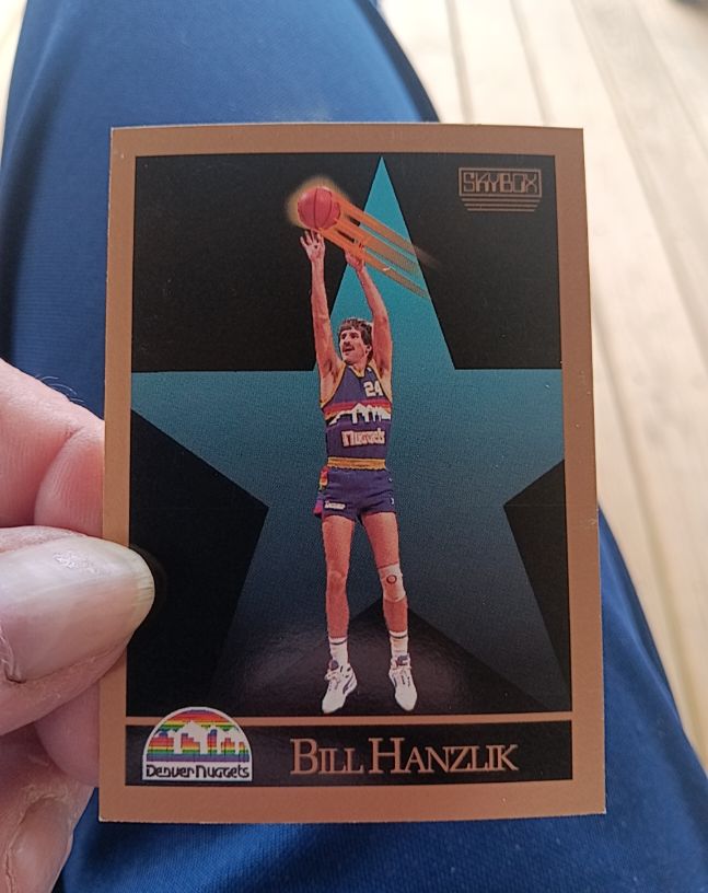 1990-91 SkyBox #75 Bill Hanzlik Denver Nuggets — front