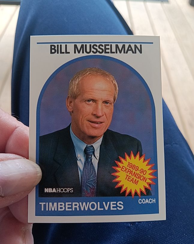 1989-90 NBA Hoops #314 Bill Musselman — front