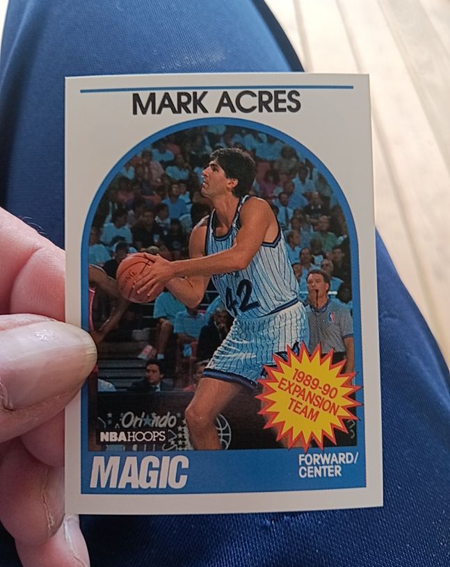 1989-90 Hoops #307 Mark Acres — front