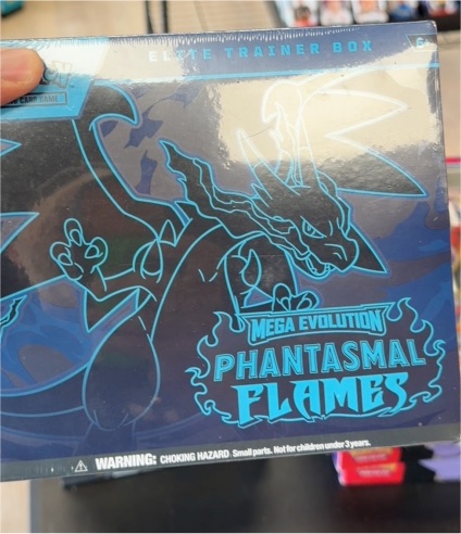 2024 Pokémon Mega Evolution Phantasmal Flames Elite Trainer Box — front