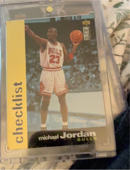 1996 Upper Deck Collector's Choice #200 Michael Jordan Bulls Checklist — front
