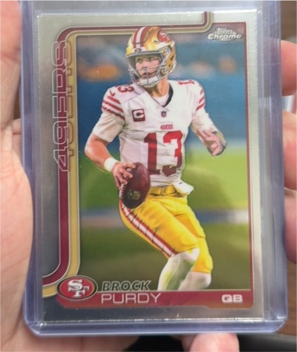2025 Topps Chrome #262 Brock Purdy — front