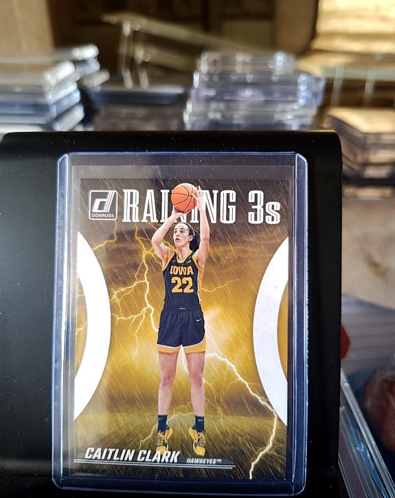 2024 Panini Donruss Caitlin Clark Collection Raining 3s #R2 Caitlin Clark — front