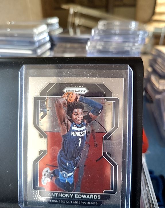 2021-22 Panini Prizm #37 Anthony Edwards — front