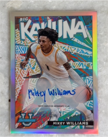 2021 Bowman University Big Kahuna Mikey Williams — front