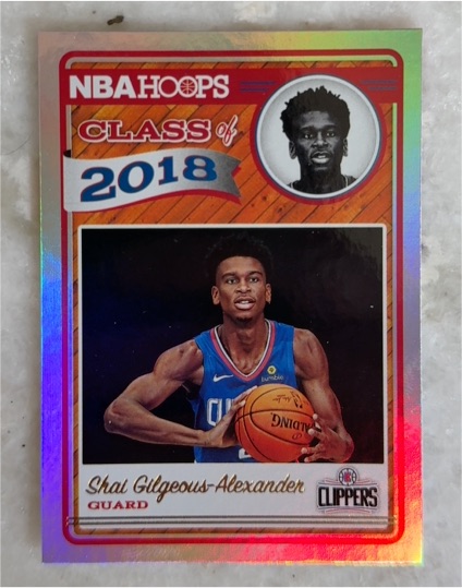 2018-19 Panini NBA Hoops #11 Shai Gilgeous-Alexander Class of 2018 — front
