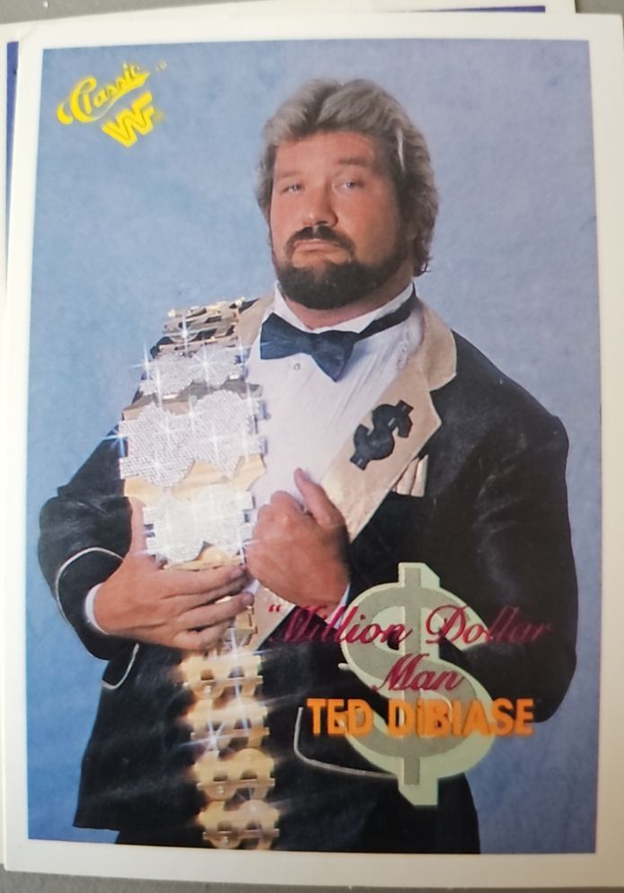 1990 Classic WWF #8 "The Million Dollar Man" Ted DiBiase — front
