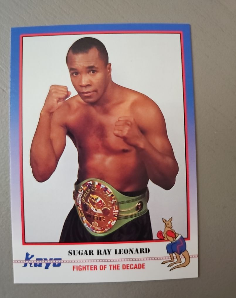 1991 Kayo #156 Sugar Ray Leonard Fighter of the Decade — front