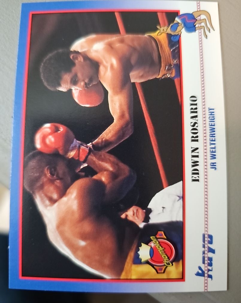 1991 Kayo Boxing #162 Edwin Rosario — front
