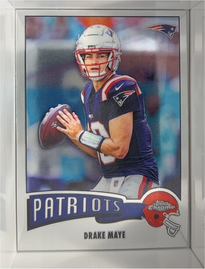 2025 Topps Chrome #1975-23 Drake Maye — front