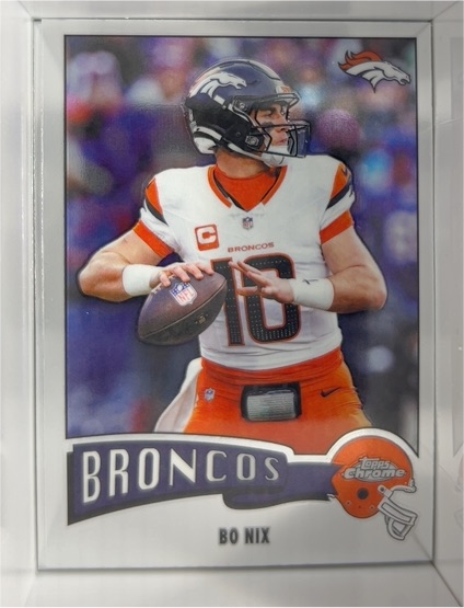 2025 Topps Chrome #1975-11 Bo Nix — front