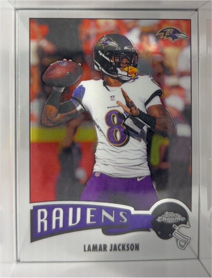 2025 Topps Chrome #1975-3 Lamar Jackson — front