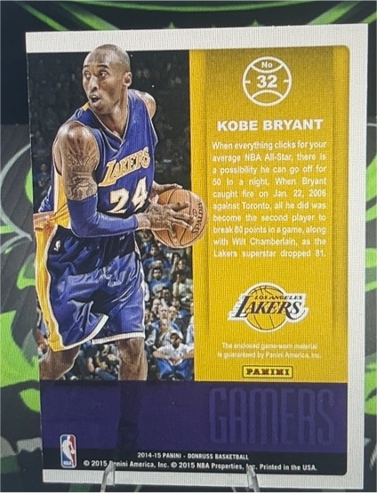 2014-15 Panini Donruss Basketball #32 Kobe Bryant — front