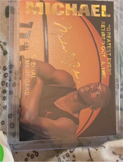 1993-94 Sports Stars USA Michael Jordan Special Retirement Card — front
