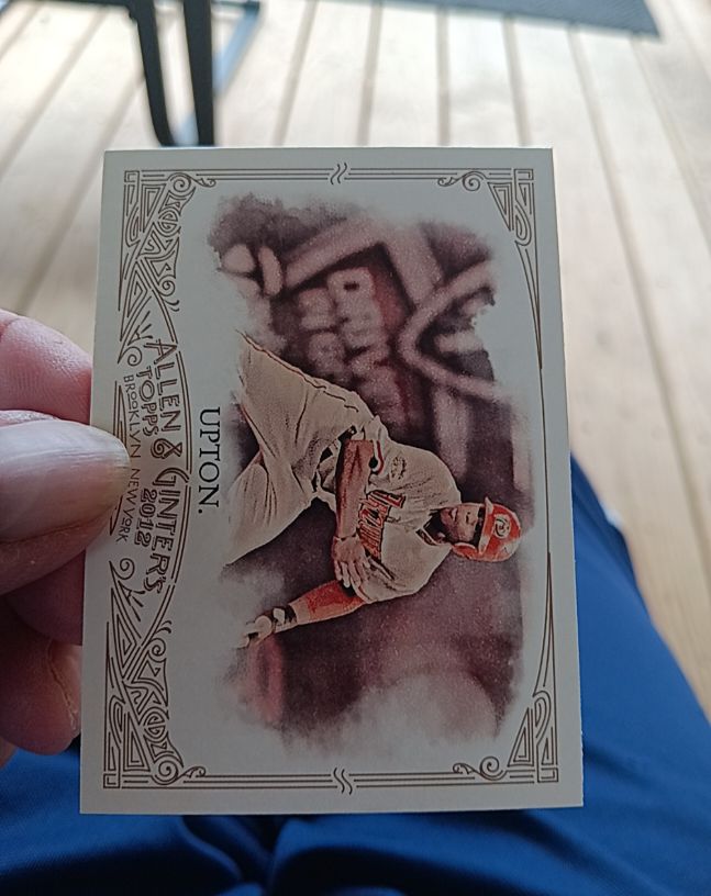 2012 Topps Allen & Ginter #42 Justin Upton Arizona Diamondbacks — front