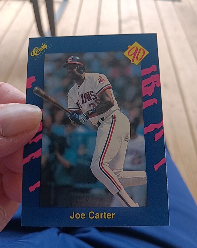 1990 Classic Blue #138 Joe Carter — front