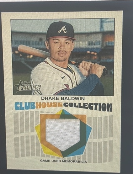 2026 Topps Heritage Clubhouse Collection #CCR-DB Drake Baldwin — front