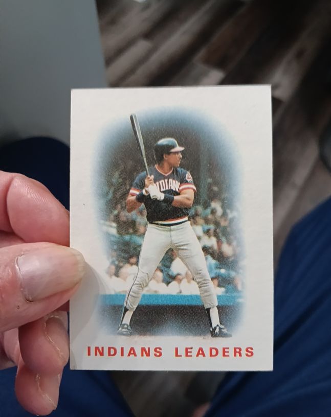 1986 Topps #336 Indians Leaders Andre Thornton — front