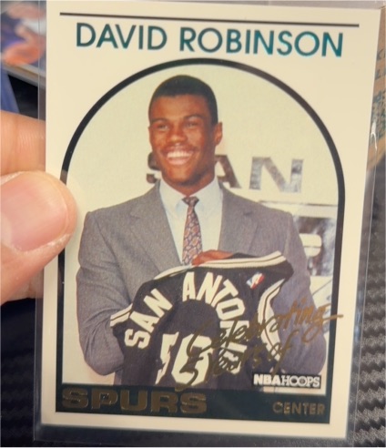 1994 Skybox NBA Hoops #DR1 David Robinson Celebrating 5 Years San Antonio Spurs — front