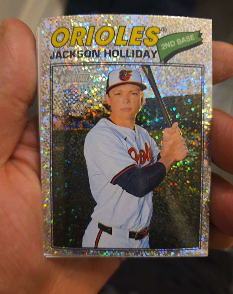 2026 Topps Heritage #218 Jackson Holliday — front