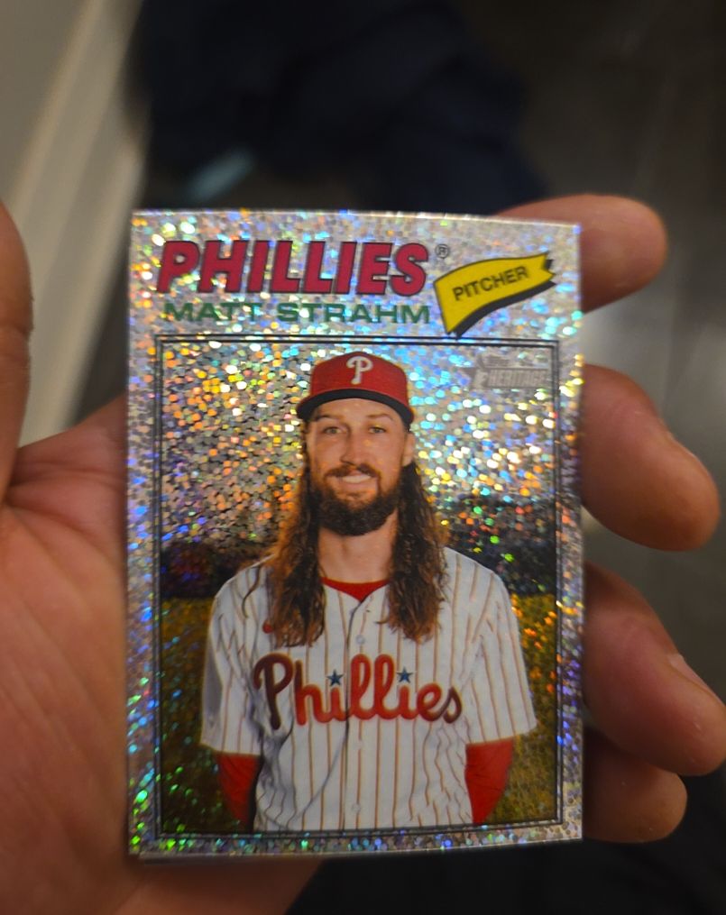 2026 Topps Heritage #193 Matt Strahm — front