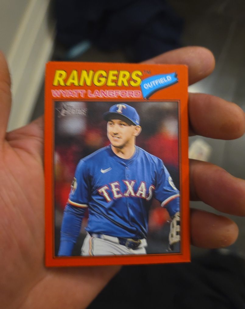 2026 Topps Heritage #340 Wyatt Langford — front