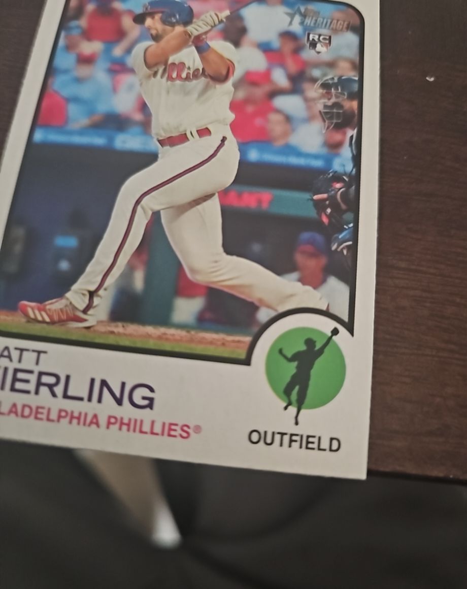 2022 Topps Heritage #292 Matt Vierling — front