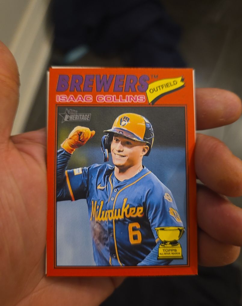 2026 Topps Heritage #102 Isaac Collins — front