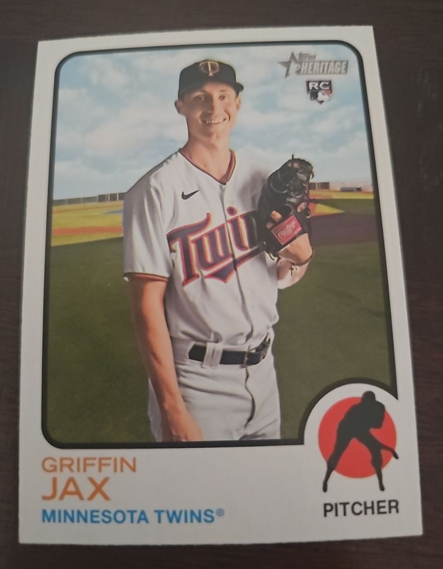 2022 Topps Heritage #268 Griffin Jax — front