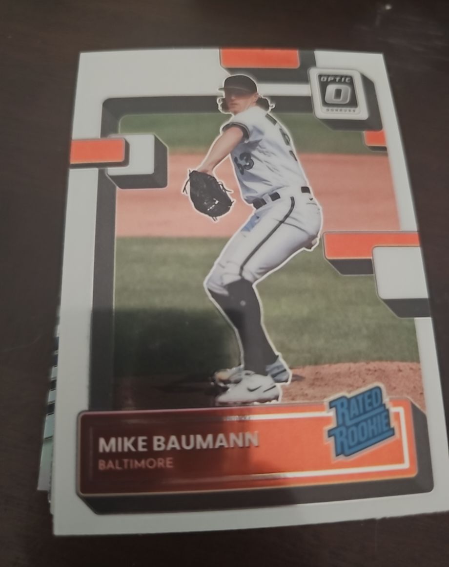 2022 Donruss Optic #57 Mike Baumann Rated Rookie Baltimore Orioles — front