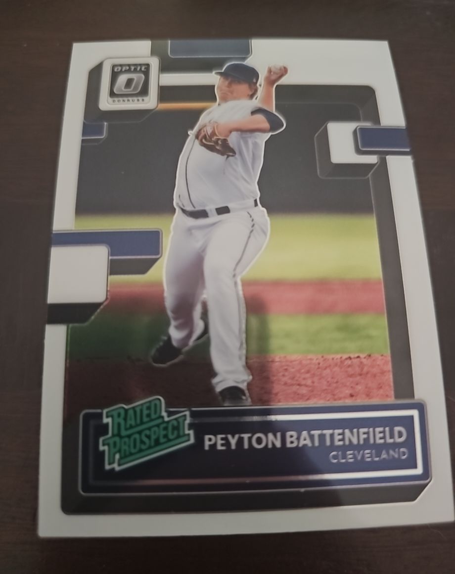2022 Donruss Optic Rated Prospect #RP-1 Peyton Battenfield — front