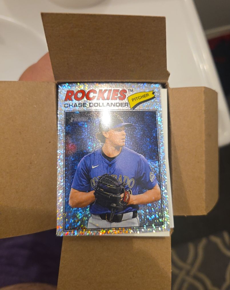 2026 Topps Heritage #91 Chase Dollander — front