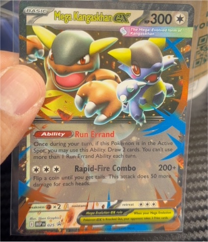 2025 Pokémon Mega Kangaskhan ex #025 Black Star Promo — front