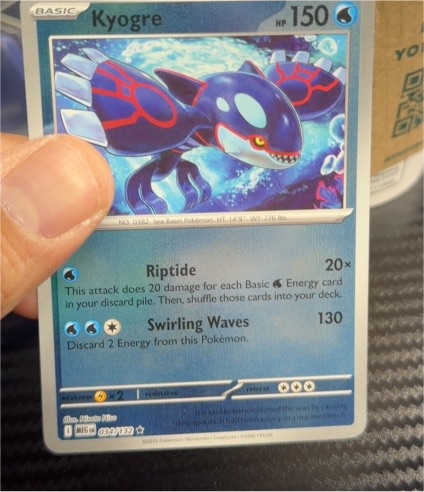 2023 Pokémon 034 Kyogre — front