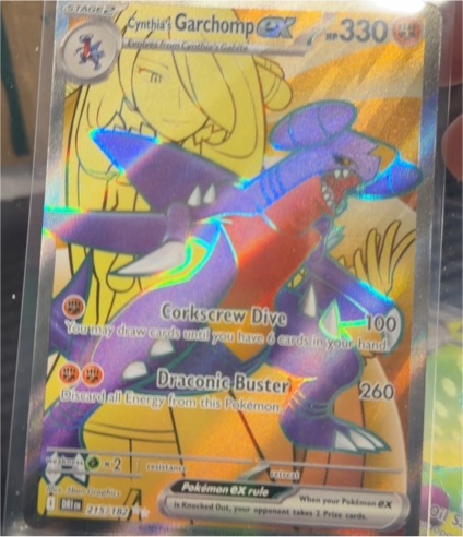 2023 Pokémon TCG SV10: Destined Rivals #215 Cynthia's Garchomp EX — front