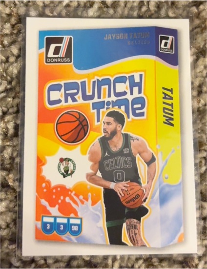 2024-25 Donruss Basketball Crunch Time #3 Jayson Tatum — front