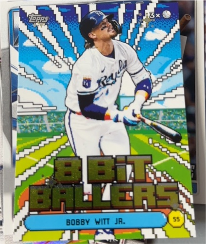 2026 Topps Series 1 8-Bit Ballers #8B-19 Bobby Witt Jr. — front